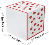 Gift Box, Kati, Lips, 7x7x7 ", comes flat & pops up in seconds
