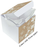 Gift Box, Kati, Butterlies, 7x7x7", comes flat & pops up in seconds