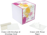 Gift Box,Kati Carmen, 7x7x7", comes flat & pops up in seconds