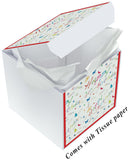 Gift Box,Kati Happy Birthday, 7x7x7", comes flat & pops up in  seconds