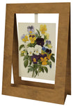 Mini Swing,Bouquet of Pansies, Elegant Blank Greeting Cards
