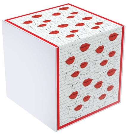 Gift Box, Kati, Lips, 7x7x7 ", comes flat & pops up in seconds