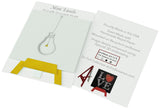 Mini Easel,Light Bulb, Blank Greeting Cards Artwork For All Occasions