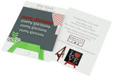 Mini Easel,4x Happy Birthday, Blank Greeting Cards
