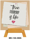 Mini Easel,True Friendship, Blank Greeting Cards, Artwork For All Occasions