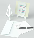 Mini Easel,A Baby Will Make, Blank Greeting Cards