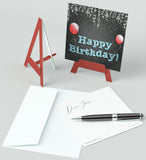 Mini Easel,Happy Birthday, Blank Greeting Cards Artwork For All Occasions