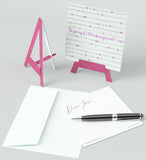 Mini Easel,Journey of 1000 Miles, Blank Greeting Cards Artwork For All Occasions