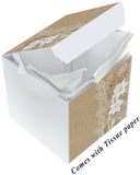 Gift Box, Kati, Daffodils, 7x7x7", comes flat & pops up in seconds