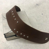 Leather Cuff Bracelet for Women. Brown,  Genuine Leather, Positano