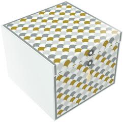 Gift Box, Rita Sienna, 10x10x8", comes flat & pops up in seconds