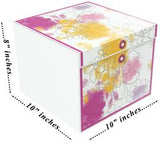 Gift Box, Rita Carmen, 10x10x8", comes flat & pops up in seconds