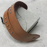 Leather Cuff Bracelet for Women. Tan,  Genuine Leather, Tuscani