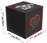 Gift Box, Kati, With All My Heart, 7x7x7", comes flat & pops up in seconds