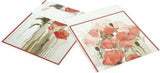 Gift Box, Rita, Pearl Poppies ,10x10x8", comes flat & pops up in seconds