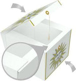 Gift Box, Rita, Sun ,10x10x8", comes flat & pops up in seconds