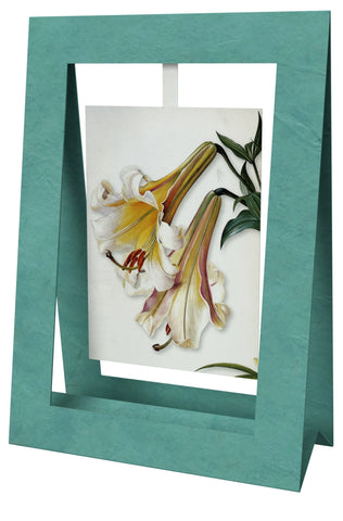2 Lillies Mini Swing Elegant Blank Greeting Cards
