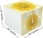 Gift Box, Rita, Sunshine, 10x10x8", comes flat & pops up in seconds