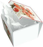 Gift Box, Rita, Pearl Poppies ,10x10x8", comes flat & pops up in seconds