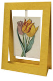 Mini Swing,3 Tulips,Elegant Blank Greeting Cards