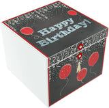 Gift Box, Rita, Happy Birthday ,10x10x8", comes flat & pops up in seconds