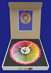 Wall Clock, Color Wheel, 10” Round, Astra Collection, Silent Non Ticking