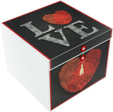 Gift Box, Rita, Love, 10x10x8", comes flat & pops up in seconds