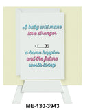 Mini Easel,A Baby Will Make, Blank Greeting Cards
