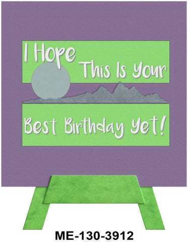 Best Birthday Yet Mini Easel, Blank Greeting Cards