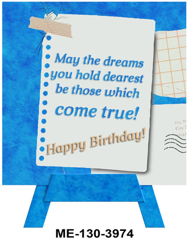 Dreams Come True Mini Easel, Blank Greeting Cards