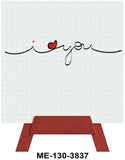 I Heart You Mini Easel, Blank Greeting Cards Artwork For All Occasions