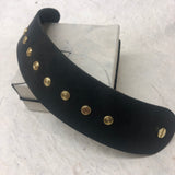 Leather Cuff Bracelet for Women. Black  Genuine Leather, Tuscani