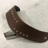 Leather Cuff Bracelet for Women. Brown,  Genuine Leather, Tuscani
