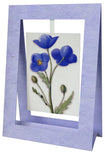 Blue Pavot Mini Swing Elegant Blank Greeting Cards with Floral Designs