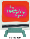 Happy Birthday To You Mini Easel, Blank Greeting Cards Artwork For All Occasions