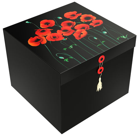 Lodi Poppies EZ Gift Box 10x10x8 Inches - ezgiftbox