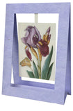 Mini Swing,Iris With Butterfly, Elegant Blank Greeting Cards with Floral Designs For All Occasions