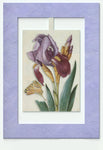 Mini Swing,Iris With Butterfly, Elegant Blank Greeting Cards with Floral Designs For All Occasions