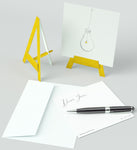 Mini Easel,Light Bulb, Blank Greeting Cards Artwork For All Occasions