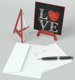 Mini Easel, Love, Blank Greeting Cards, Artwork For All Occasions