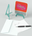 Happy Birthday To You Mini Easel, Blank Greeting Cards Artwork For All Occasions
