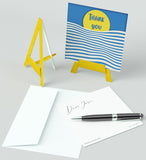 Mini Easel,Thank You, Blank Greeting Cards, Artwork For All Occasions