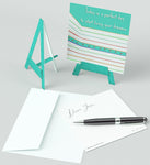 Mini Easel,Perfect Day To Start, Blank Greeting Cards, Artwork For All Occasions